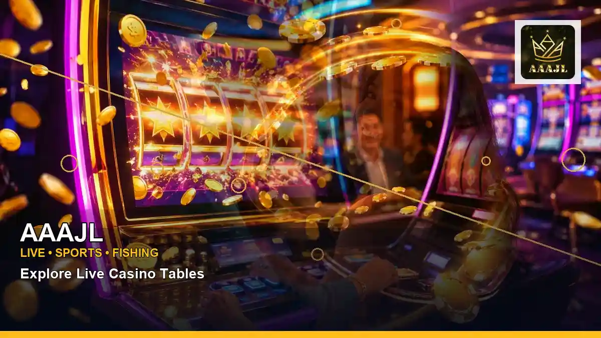 AAAJL high-energy lounge VIP casino rewards in a layered collage layout for Philippine players