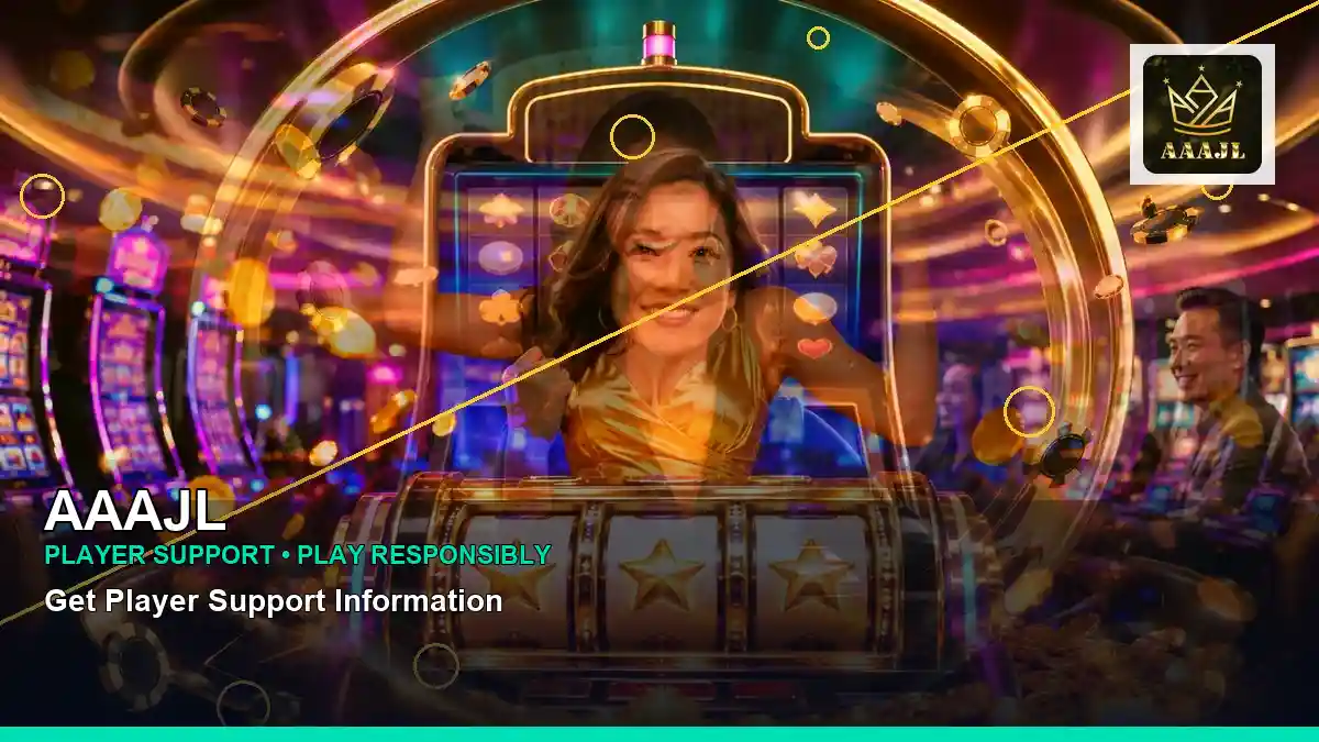 AAAJL lucky reels online slot games featuring an adult Filipina casino host with a centered composition